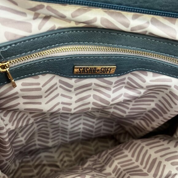 Sasha + Sofi Side Zipper Faux Leather Hobo Bag, Brand New! - Picture 8 of 9